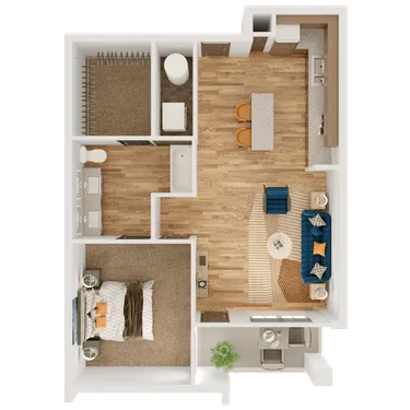 3D apartment layout preview at CIRQ 44.