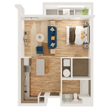 3D apartment layout preview at CIRQ 44.