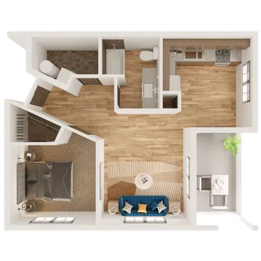 3D apartment layout preview at CIRQ 44.