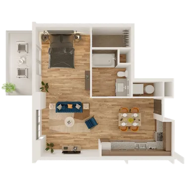 3D apartment layout preview at CIRQ 44.