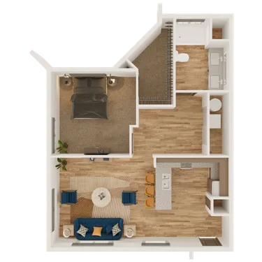 3D apartment layout preview at CIRQ 44.