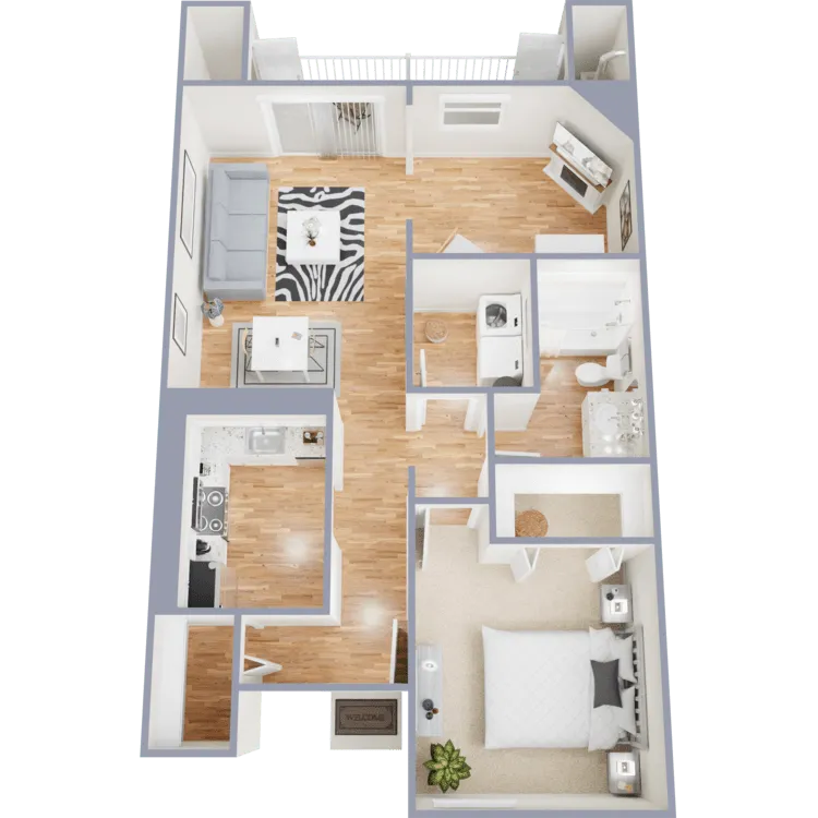mini map of 360 tour of floor plan