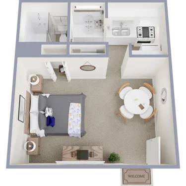 Floor-plan diagram at The Loreto.